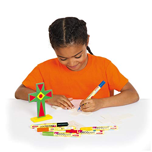 Baker Ross Cruces de Madera con Soporte que los Niños Pueden Pintar y Decorar en Semana Santa - Kit de Manualidades Creativas con Madera para Niños/Adultos (Pack de 4), Multicolor Baker Ross Cruces de Madera con Soporte que los Niños Pueden Pintar y Decorar en Semana Santa - Kit de Manualidades Creativas con Madera para Niños/Adultos (Pack de 4), Multicolor