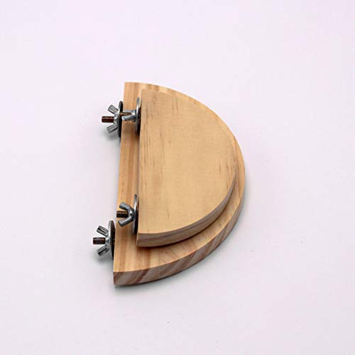 Balacoo 2 Piezas Plataforma de Madera para Jaula de Pájaros Plataforma de Salto para Ardilla Totoro Loro Hámster Balacoo 2 Piezas Plataforma de Madera para Jaula de Pájaros Plataforma de Salto para Ardilla Totoro Loro Hámster