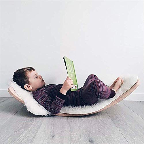 Balance Board de madera para niños, tira de la oscilación del balancín curvado oscilación tableros de meza, tabla de equilibrio de madera aprender mediante el juego y soportes desarrollo infantil Balance Board de madera para niños, tira de la oscilación del balancín curvado oscilación tableros de meza, tabla de equilibrio de madera aprender mediante el juego y soportes desarrollo infantil