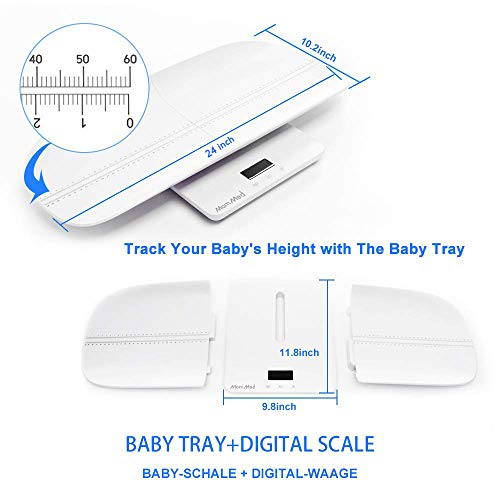 Balanza Bebe, Báscula para Niños Pequeños Multifunción, Peso Bebe Digital, Báscula para Mascotas, Báscula para Bebés con Función de Retención, Luz de Fondo Azul, Peso y Riel de Altura Balanza Bebe, Báscula para Niños Pequeños Multifunción, Peso Bebe Digital, Báscula para Mascotas, Báscula para Bebés con Función de Retención, Luz de Fondo Azul, Peso y Riel de Altura