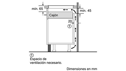 Balay 3EB864ER - Placa de inducción, 60 cm, 175 Wh/kg, Negro, Control Táctil de fácil uso con 17 niveles de cocción, Programación de tiempo de cocción