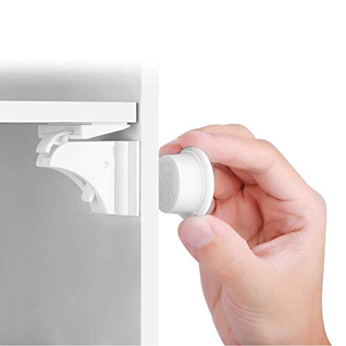 BALFER® Cerraduras Invisible Magnéticas de Seguridad para Niños, Cierres de seguridad Para Cajones Armarios,Bloqueo,Sin Perforaciones (16 cerraduras + 3 llaves) BALFER® Cerraduras Invisible Magnéticas de Seguridad para Niños, Cierres de seguridad Para Cajones Armarios,Bloqueo,Sin Perforaciones (16 cerraduras + 3 llaves)