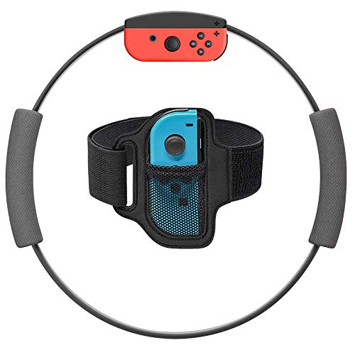 Balight Brazalete de Control Elástica Ajustable de Reemplazo para Juego de Ring Fit Adventure de Nintendo Switch Juego de Ejercicios de Fitness Joycon Adapter 1 pcs (Sin Anillo)