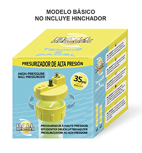 Ball Rescuer - Bote Presurizador de Pelotas de Pádel y Tenis - Modelo Bomba Estándar: Incluye Ball Rescuer + B. Estándar