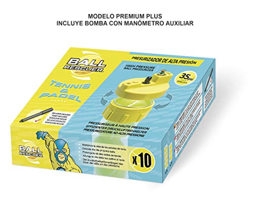 Ball Rescuer – Convierte envases de Pelotas de pádel o Tenis en un Bote Presurizador de 35 PSI – Adaptable a envases de Tres o Cuatro Bolas (envase no Incluido).