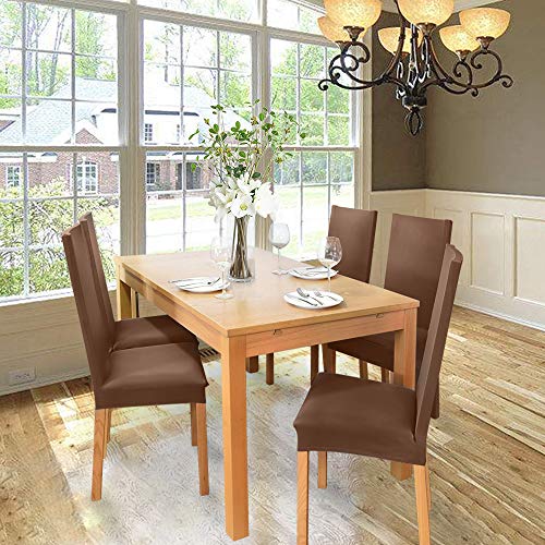 BalladHome®Fundas para sillas Pack de 4 Fundas sillas Comedor Fundas elásticas, Cubiertas para sillas,bielástico Extraíble Funda, Muy fácil de Limpiar, Duradera (Paquete de 4, Beige-Piedra) BalladHome®Fundas para sillas Pack de 4 Fundas sillas Comedor Fundas elásticas, Cubiertas para sillas,bielástico Extraíble Funda, Muy fácil de Limpiar, Duradera (Paquete de 4, Beige-Piedra)