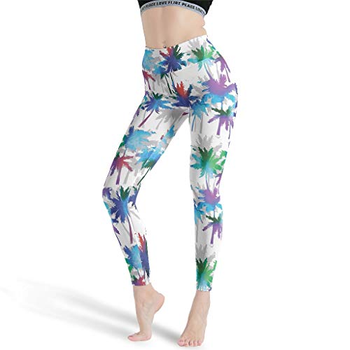 Ballbollbll Pantalones de yoga para mujer de alto entrenamiento, leggings de yoga, polainas tropicales, palma, control de barriga, estampado para correr, gimnasio, leggings para ciclismo, blanco m Ballbollbll Pantalones de yoga para mujer de alto entrenamiento, leggings de yoga, polainas tropicales, palma, control de barriga, estampado para correr, gimnasio, leggings para ciclismo, blanco m