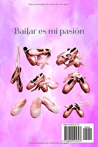 Ballet: cuaderno paginas con fondo de baile / bailarina / maestra de ballet / estudinte de ballet