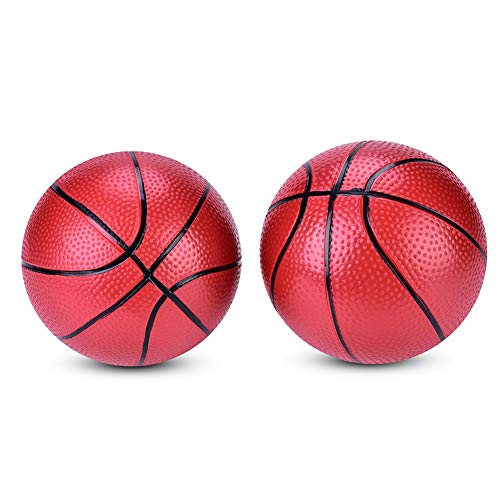 Baloncesto inflable para niños, 2 piezas Mini reemplazo de pelota de juguete de baloncesto para niños, bebés, niños, adultos, patio de juegos, piscina al aire libre, juegos de mesa, suministros para f