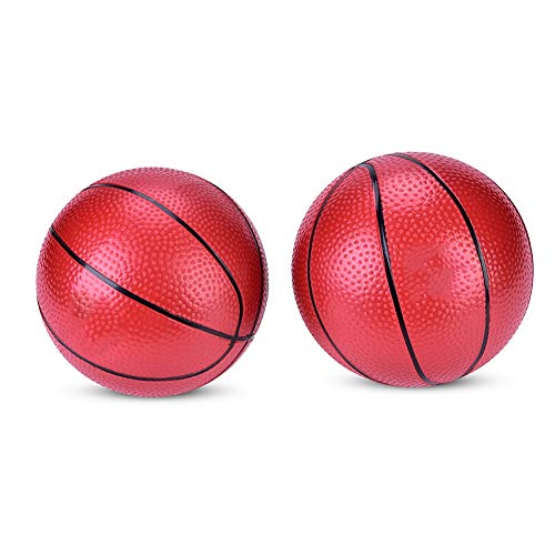 Baloncesto inflable para niños, 2 piezas Mini reemplazo de pelota de juguete de baloncesto para niños, bebés, niños, adultos, patio de juegos, piscina al aire libre, juegos de mesa, suministros para f