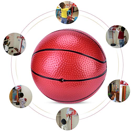 Baloncesto inflable para niños, 2 piezas Mini reemplazo de pelota de juguete de baloncesto para niños, bebés, niños, adultos, patio de juegos, piscina al aire libre, juegos de mesa, suministros para f