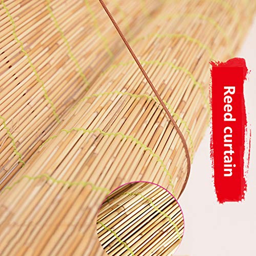 Bamboo curtain Cortinas de bambú Hechas de Juncos, sombrilla de terraza de Verano/Cortinas de césped translúcidas/ventiladas, Cortinas Decorativas Retro Bamboo curtain Cortinas de bambú Hechas de Juncos, sombrilla de terraza de Verano/Cortinas de césped translúcidas/ventiladas, Cortinas Decorativas Retro