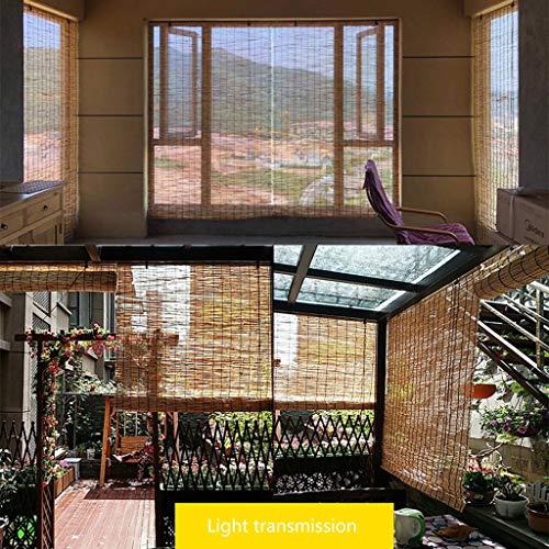 Bamboo curtain Cortinas de bambú Hechas de Juncos, sombrilla de terraza de Verano/Cortinas de césped translúcidas/ventiladas, Cortinas Decorativas Retro Bamboo curtain Cortinas de bambú Hechas de Juncos, sombrilla de terraza de Verano/Cortinas de césped translúcidas/ventiladas, Cortinas Decorativas Retro