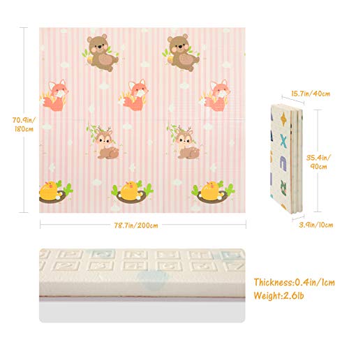 Bammax Alfombra Infantil, Alfombra Puzzle, Alfombra de Juego para Bebés, Alfombra Niños, Suelo Bebés de XPE, Reversible, Plegable, Impermeable, Antideslizante, Portátil, 200 * 180 * 1cm Bammax Alfombra Infantil, Alfombra Puzzle, Alfombra de Juego para Bebés, Alfombra Niños, Suelo Bebés de XPE, Reversible, Plegable, Impermeable, Antideslizante, Portátil, 200 * 180 * 1cm
