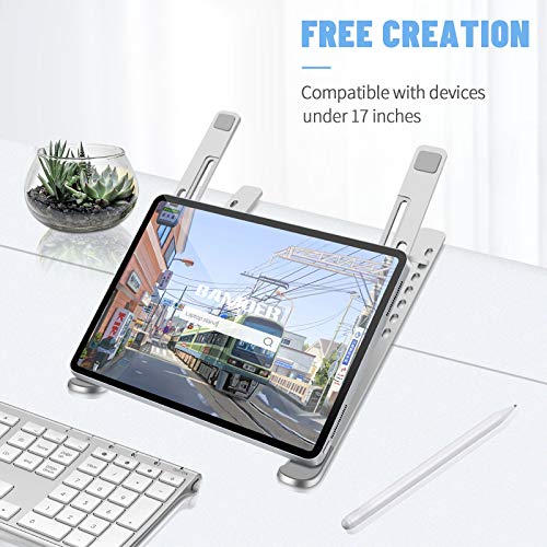 Bamoer Soporte Portátil Plegable,7 Ángulos Ajustables,Soporte para Computadora Netbooks de Ventilado,Soporte para Laptop Adjustable de Múltiples Ángulos,para Laptops/Teléfonos Móviles/Tabletas/Kindles Bamoer Soporte Portátil Plegable,7 Ángulos Ajustables,Soporte para Computadora Netbooks de Ventilado,Soporte para Laptop Adjustable de Múltiples Ángulos,para Laptops/Teléfonos Móviles/Tabletas/Kindles