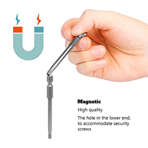 BAMZOK T6-T40 11 piezas Juego de puntas Torx magnético Juego de puntas hexagonales Destornilladores magnéticos Destornilladores Herramientas profesionales Broca para reparación BAMZOK T6-T40 11 piezas Juego de puntas Torx magnético Juego de puntas hexagonales Destornilladores magnéticos Destornilladores Herramientas profesionales Broca para reparación