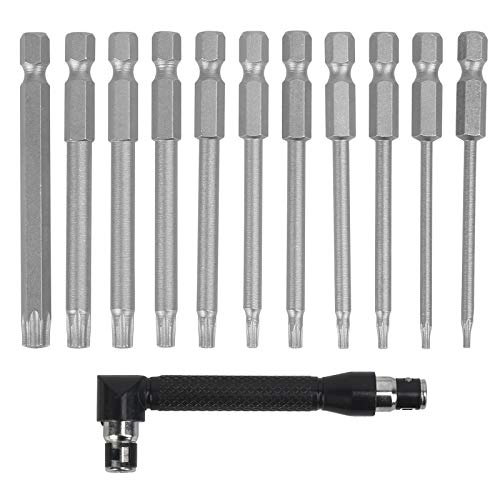 BAMZOK T6-T40 11 piezas Juego de puntas Torx magnético Juego de puntas hexagonales Destornilladores magnéticos Destornilladores Herramientas profesionales Broca para reparación BAMZOK T6-T40 11 piezas Juego de puntas Torx magnético Juego de puntas hexagonales Destornilladores magnéticos Destornilladores Herramientas profesionales Broca para reparación