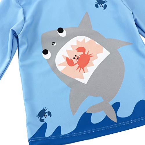 Bañador de Dos Piezas para Niño, Ropa de Natación Manga Larga, Protección Solar Bañador de Dos Piezas para Niño, Ropa de Natación Manga Larga, Protección Solar