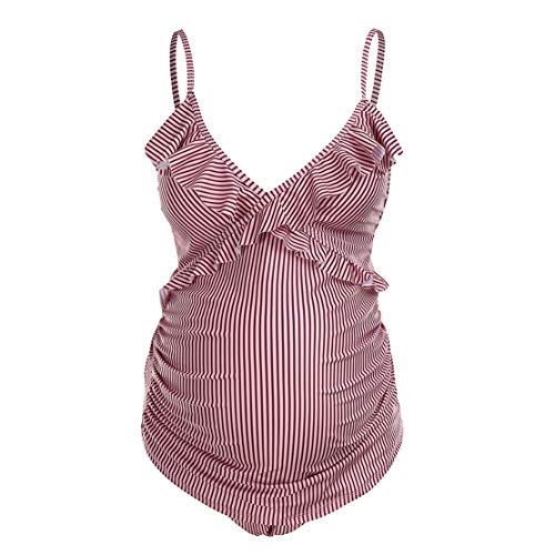Bañador de Maternidad con Estampado Floral Dos Piezas Embarazada Traje de Baño Premamá Bikinis para Mujeres Bañador de Maternidad con Estampado Floral Dos Piezas Embarazada Traje de Baño Premamá Bikinis para Mujeres