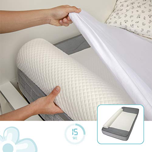 BANBALOO MAX- Barrera de Seguridad Cama Niño – Anticaídas infantil/Barandilla de Espuma Antideslizante con Protector de Colchón Impermeable, para Camas Dobles, Abatibles,90,150 cm y Montessori. BANBALOO MAX- Barrera de Seguridad Cama Niño – Anticaídas infantil/Barandilla de Espuma Antideslizante con Protector de Colchón Impermeable, para Camas Dobles, Abatibles,90,150 cm y Montessori.