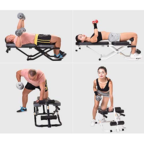 Banco con mancuernas Bancos Ajustables Tablero supino con Mancuernas Banco de musculación casero multifunción Equipo de Gimnasio para Interiores (Color : Black, Size : 150 * 50 * 100cm)