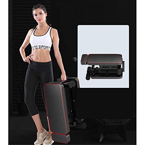 Banco con mancuernas para el hogar, silla plegable para ejercicios, cama multifuncional para levantamiento de pesas, equipo de press de banca, tabla para adultos en decúbito supino, soporte para Banco con mancuernas para el hogar, silla plegable para ejercicios, cama multifuncional para levantamiento de pesas, equipo de press de banca, tabla para adultos en decúbito supino, soporte para