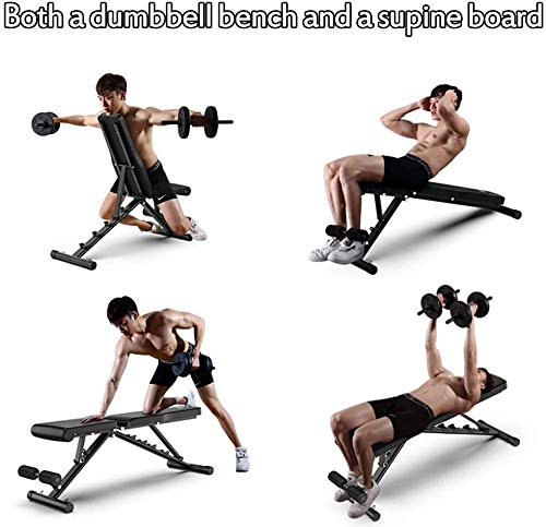 Banco de elevación de Pesas Planas Home Gym Equipment, multifunción Ajustable del Respaldo Entrenamiento de Cuerpo Completo Inicio Junta Abdominal, Presidente de Peso Banco Plegable Banco de elevación de Pesas Planas Home Gym Equipment, multifunción Ajustable del Respaldo Entrenamiento de Cuerpo Completo Inicio Junta Abdominal, Presidente de Peso Banco Plegable