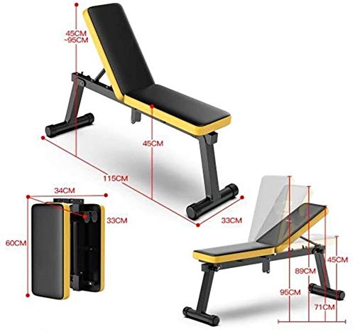 Banco de elevación de Pesas Planas Home Gym Equipment, Multifuncional for sillas de Fitness, Hombres Simples y Banco Mujeres Plana Plegable Press de banca heces Banco de elevación de Pesas Planas Home Gym Equipment, Multifuncional for sillas de Fitness, Hombres Simples y Banco Mujeres Plana Plegable Press de banca heces