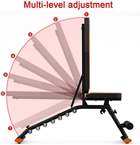 Banco de elevación de Pesas Planas Home Gym Equipment, Pesa Silla Ajustable Banco de Ejercicio Inicio Formación Sit-Up Junta casa con Mancuernas Banco Multiuso Ejercicio Banco del Entrenamiento