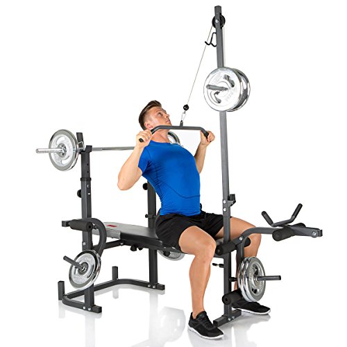 Banco de musculación Hammer Bermuda XT PRO (banco + módulo dorsal 4512) con respaldo regulable.