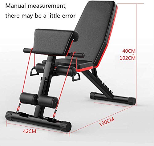 Banco de Pesas Ajustable, Banco de Pesas Plegable, banco plegable inclinable ajustable Banco de ejercicios multiusos Banco de ejercicios portátil Entrenamiento físico, banco de servicios multiposición
