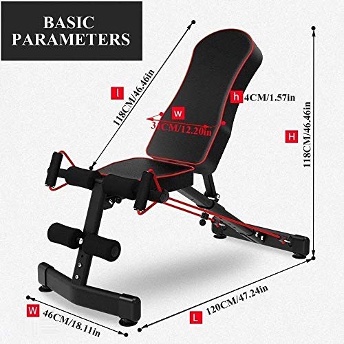 Banco de pesas ajustable silla de ejercicios con mancuernas banco de abdominales equipo de ejercicios ejercicio en el hogar ajustable para prensa de piernas mancuernas máquina de rack mancuernas