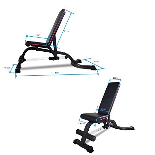 Banco de pesas Banco De Ejercicios Banco Ajustable Casero Press De Banca Multifunción, con Una Capacidad De Alrededor De 400 Kg (Color : Black, Size : 141.5 * 46.6 * 75cm) Banco de pesas Banco De Ejercicios Banco Ajustable Casero Press De Banca Multifunción, con Una Capacidad De Alrededor De 400 Kg (Color : Black, Size : 141.5 * 46.6 * 75cm)