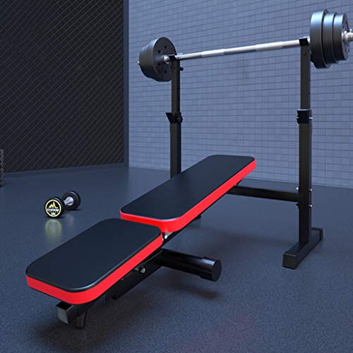Banco De Pesas Multifuncional Rejilla para Sentadillas Conjunto De Rejillas para Barra Hombres De Fitness En Casa Equipo De Fitness Press De Banca Cama con Barra Banco De Pesas Multifuncional Rejilla para Sentadillas Conjunto De Rejillas para Barra Hombres De Fitness En Casa Equipo De Fitness Press De Banca Cama con Barra
