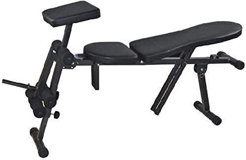 Banco de Pesas Musculacion Completo Mancuerna Banco Banco de peso ajustable con mancuernas horizontal multifunción abdominal Tabla Abdominales Abdominales Inicio muscular Entrenamiento Fitness Equipme