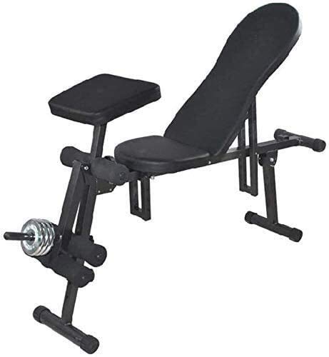 Banco de Pesas Musculacion Completo Mancuerna Banco Banco de peso ajustable con mancuernas horizontal multifunción abdominal Tabla Abdominales Abdominales Inicio muscular Entrenamiento Fitness Equipme