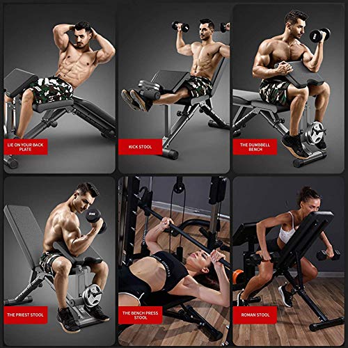 Banco de Pesas Plegable,Multiusos Banco de Ejercicio Portátil,Banco Plegable con Inclinación Ajustable,Ideal para Entrenamiento de Fitness,Carga Máxima 250Kg(Flete Aéreo) Banco de Pesas Plegable,Multiusos Banco de Ejercicio Portátil,Banco Plegable con Inclinación Ajustable,Ideal para Entrenamiento de Fitness,Carga Máxima 250Kg(Flete Aéreo)