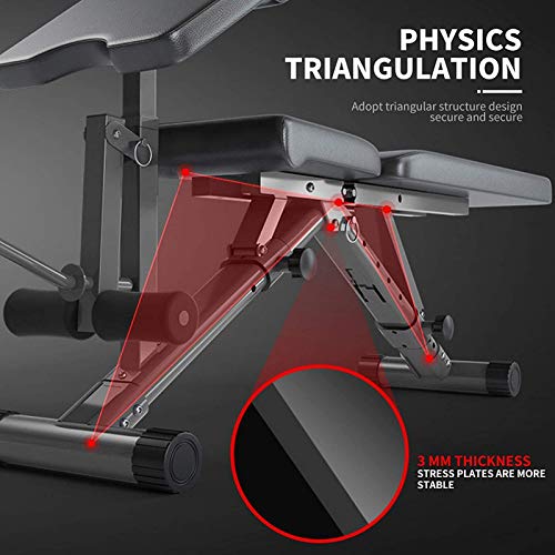 Banco de Pesas Plegable,Multiusos Banco de Ejercicio Portátil,Banco Plegable con Inclinación Ajustable,Ideal para Entrenamiento de Fitness,Carga Máxima 250Kg(Flete Aéreo) Banco de Pesas Plegable,Multiusos Banco de Ejercicio Portátil,Banco Plegable con Inclinación Ajustable,Ideal para Entrenamiento de Fitness,Carga Máxima 250Kg(Flete Aéreo)