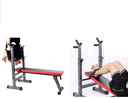 Banco de Peso Ajustable Mancuerna Taburete Plano/Silla Banco de Abdominales Banco Hogar Barbell Cama Equipo de Fitness Cama de elevación de Peso Multifunción Plegable Protección Ambiental Bench PRES