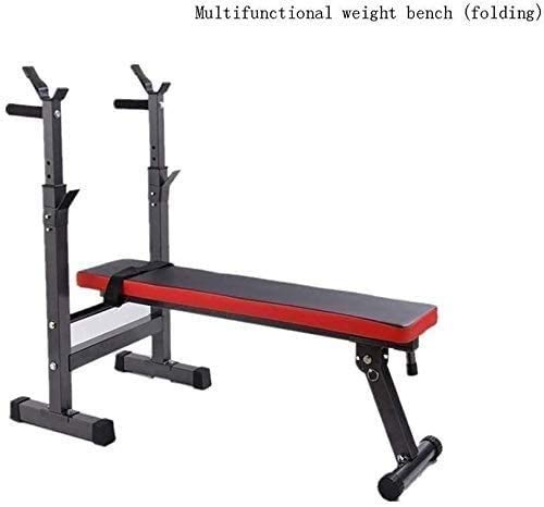 Banco de Peso Ajustable Mancuerna Taburete Plano/Silla Banco de Abdominales Banco Hogar Barbell Cama Equipo de Fitness Cama de elevación de Peso Multifunción Plegable Protección Ambiental Bench PRES