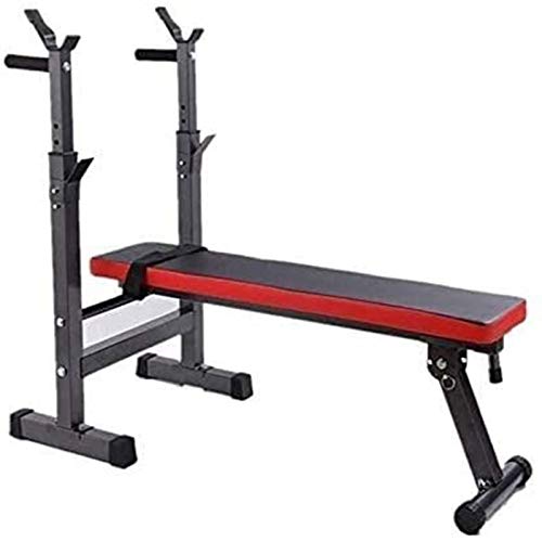 Banco de Peso Ajustable Mancuerna Taburete Plano/Silla Banco de Abdominales Banco Hogar Barbell Cama Equipo de Fitness Cama de elevación de Peso Multifunción Plegable Protección Ambiental Bench PRES