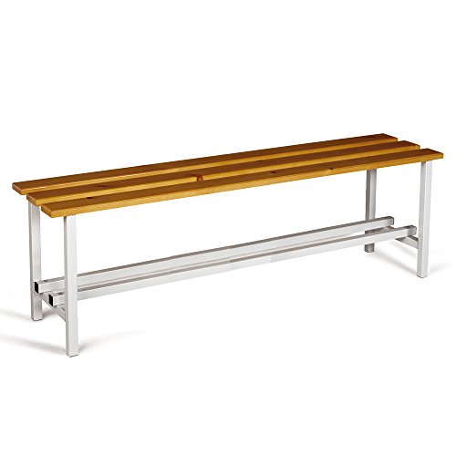 Banco de Vestuario Bajo. Estructura Metálica y Asiento en Madera Pino Barnizada. Med. 470x1000x350 mm. Desmontado Banco de Vestuario Bajo. Estructura Metálica y Asiento en Madera Pino Barnizada. Med. 470x1000x350 mm. Desmontado
