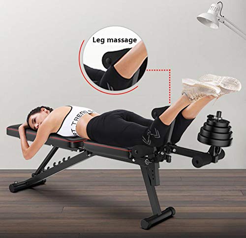 Banco Plegable Multiusos, Banco De Musculacion Plegable Inclinación con Curler Piernas, para Entrenamiento De Cuerpo Completo, para Gimnasio En Casa Banco Plegable Multiusos, Banco De Musculacion Plegable Inclinación con Curler Piernas, para Entrenamiento De Cuerpo Completo, para Gimnasio En Casa