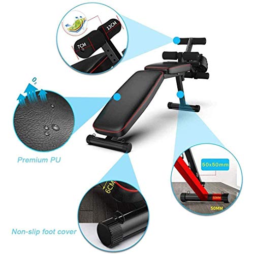 Banco Plegable Multiusos, Banco De Musculacion Plegable Inclinación con Curler Piernas, para Entrenamiento De Cuerpo Completo, para Gimnasio En Casa Banco Plegable Multiusos, Banco De Musculacion Plegable Inclinación con Curler Piernas, para Entrenamiento De Cuerpo Completo, para Gimnasio En Casa