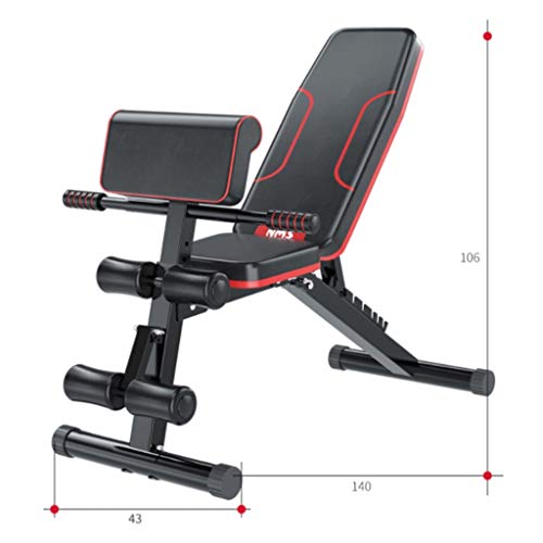 Bancos ajustables Banco con Mancuernas Silla de Ejercicio para pájaros Tablero de Abdominales Multifuncional Equipo de Gimnasio con Press de banca casero Plegable Bancos ajustables Banco con Mancuernas Silla de Ejercicio para pájaros Tablero de Abdominales Multifuncional Equipo de Gimnasio con Press de banca casero Plegable