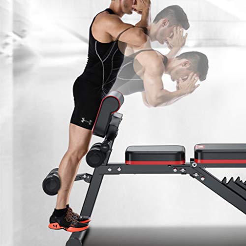 Bancos ajustables Banco con Mancuernas Silla de Ejercicio para pájaros Tablero de Abdominales Multifuncional Equipo de Gimnasio con Press de banca casero Plegable Bancos ajustables Banco con Mancuernas Silla de Ejercicio para pájaros Tablero de Abdominales Multifuncional Equipo de Gimnasio con Press de banca casero Plegable