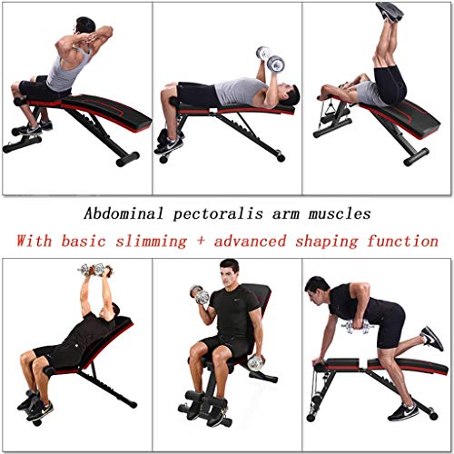 Bancos ajustables Banco con Mancuernas Silla de Ejercicio para pájaros Tablero de Abdominales Multifuncional Equipo de Gimnasio con Press de banca casero Plegable Bancos ajustables Banco con Mancuernas Silla de Ejercicio para pájaros Tablero de Abdominales Multifuncional Equipo de Gimnasio con Press de banca casero Plegable