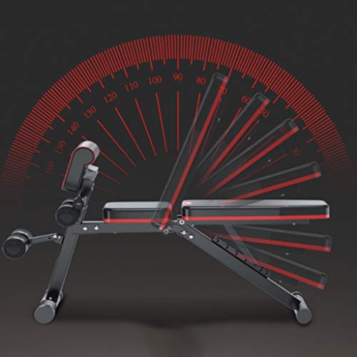 Bancos ajustables Banco con Mancuernas Silla de Ejercicio para pájaros Tablero de Abdominales Multifuncional Equipo de Gimnasio con Press de banca casero Plegable Bancos ajustables Banco con Mancuernas Silla de Ejercicio para pájaros Tablero de Abdominales Multifuncional Equipo de Gimnasio con Press de banca casero Plegable