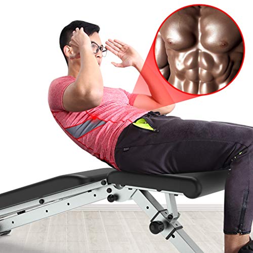 Bancos Ajustables Ejercicio Casero Músculo Abdominal Que Adelgaza Banco Plegable con Mancuernas Press De Banca Casero del Equipo De La Aptitud Tabla De Ayuda para Abdominales Abdominales En Banco con