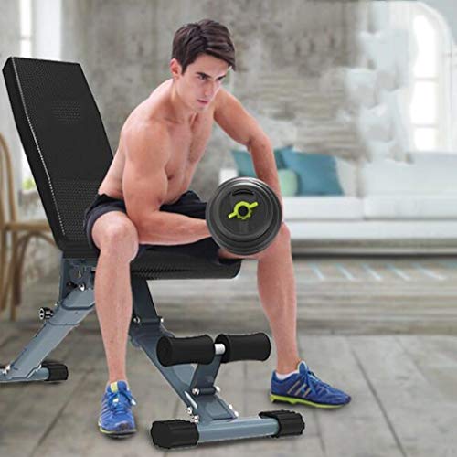 Bancos ajustables Mancuerna Banco Home Fitness Equipment Sit-up Junta Multifuncional For Sillas De Fitness Gimnasio Equipos For Hombres Y Mujeres Fuerte Carga Capacidad De Carga